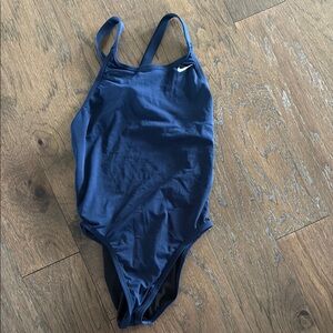 Navy Blue One-Piece Swimsuit